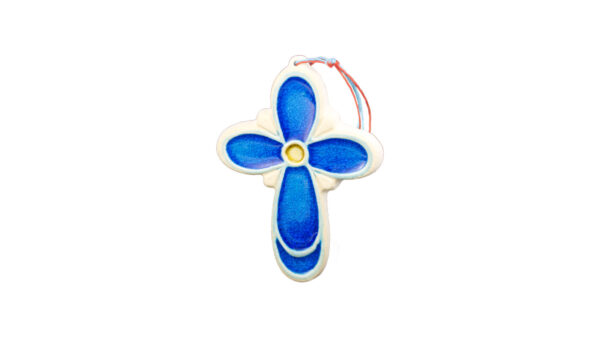 Oval ceramic cross