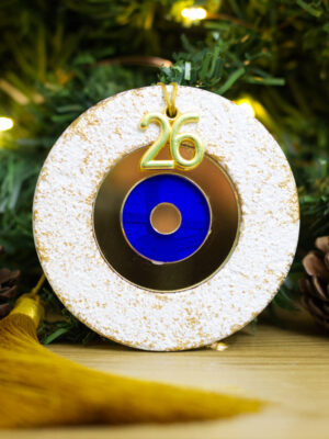 Χριστουγεννιάτικο στρογγυλό μάτι