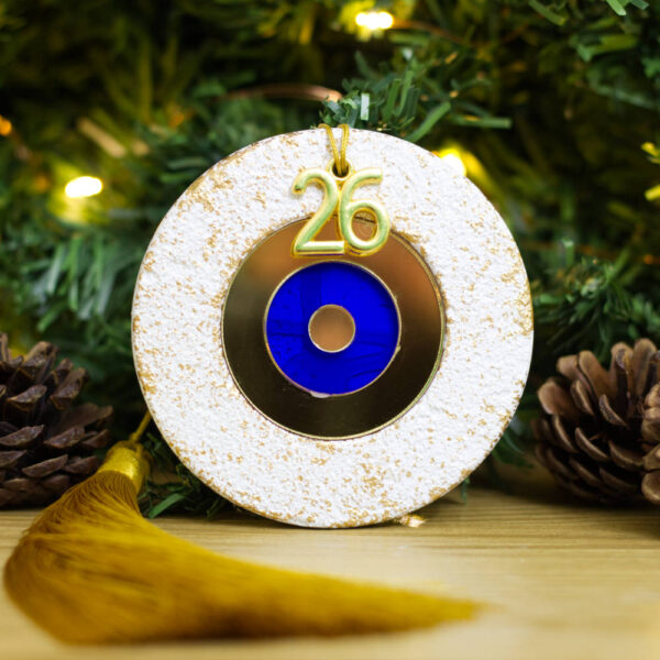 Χριστουγεννιάτικο στρογγυλό μάτι